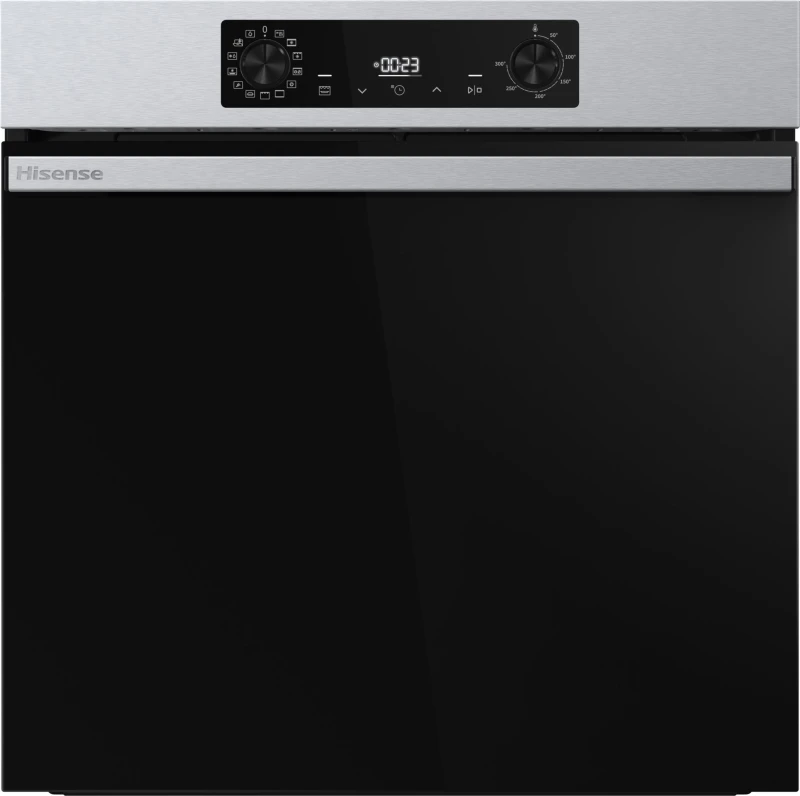 Image of Hisense Hi2 BI626PXUPUK Electric Single Oven with Pyrolytic Cleaning - Stainless Steel BI626PXUPUK Stainless steel