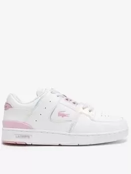 Image of Womens Lacoste Court Cage Synthetic Trainers Size 4 UK White