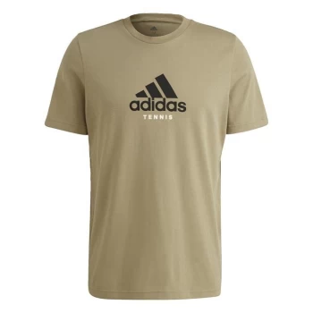 Image of adidas Tennis Graphic T-Shirt Mens - Orbit Green
