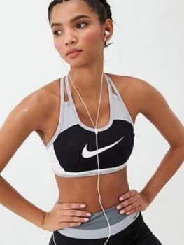 Image of Nike Medium Support Swoosh Padded Bra - Black
