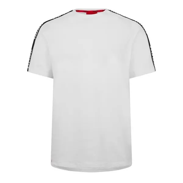 Image of Hugo Sporty Tape T Shirt - White L