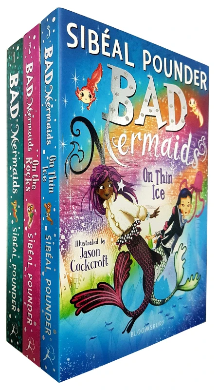 Image of Bad Mermaids 3 Book Complete Collection By Sibeal Pounder For Ages 9 To 14 Paperback Sibeal Pounder Books