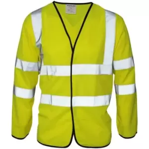Image of Absolute Apparel Mens Hi Viz Coatlet (2XL) (Saturn Yellow) - Saturn Yellow