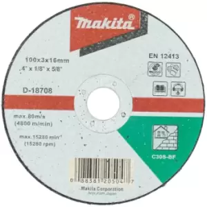 Image of Makita A41 Stone Cutting Disc 100mm