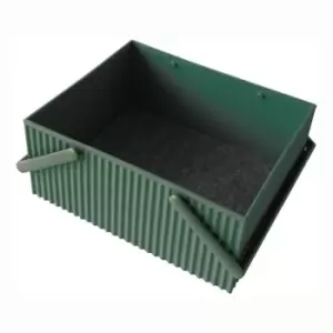 Image of Omnioffre Stacking Storage Box Large Dark Green