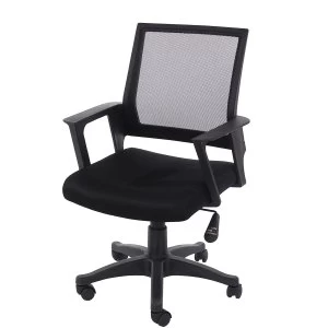 Image of Corporate Presentation Corinthia Loft Home Office Chair with Mesh Back - Black