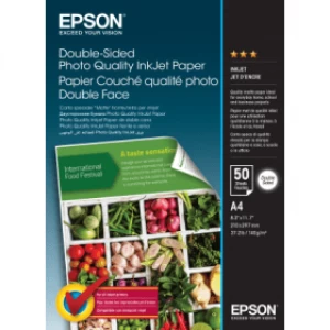 Image of Epson C13S400059 A4 Double Sided Photo Quality Inkjet Paper 140g x50