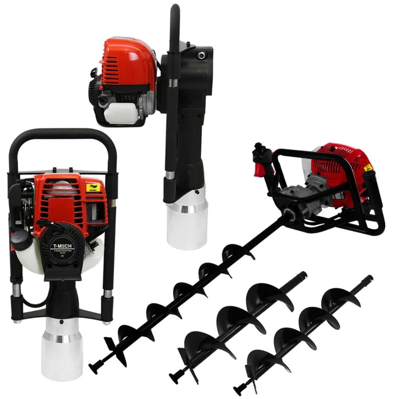 Image of T-Mech Earth Auger & 4-Stroke Post Driver