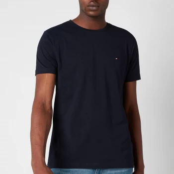 Image of Tommy Hilfiger Mens Back Logo T-Shirt - Desert Sky - L