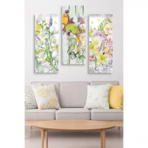 Image of MDF0033 Multicolor Decorative MDF Painting (3 Pieces)