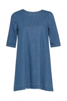 Image of French Connection Evelyn Denim T Shirt Dress Blue