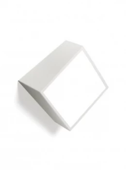 Image of Flush Wall Light Square 2x5W G9 LED (not incl.), Matt White, IP44