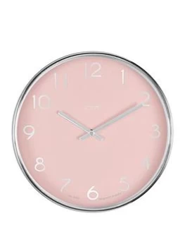 Image of Acctim Clocks Elma Wall Clock - Peach Bellini