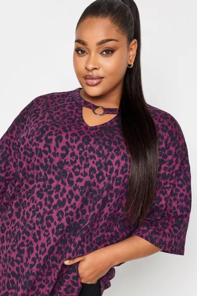 Image of Printed Ring Detail T-Shirt