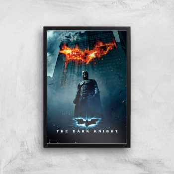 Image of The Dark Knight Giclee Art Print - A4 - Black Frame
