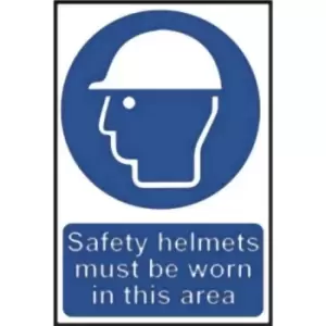 Image of Safety Helmets Must Be Worn On This Site - Sav (600 X 450MM)