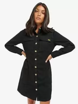 Image of Barbour International Kubican Denim Dress - Black