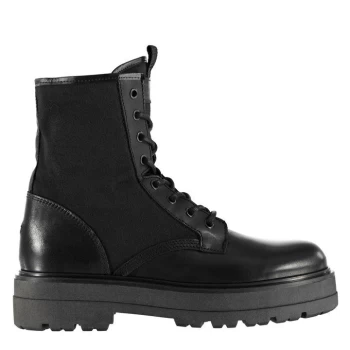 Image of Tommy Jeans Flatform Lace-up Boots - BLACK BDS