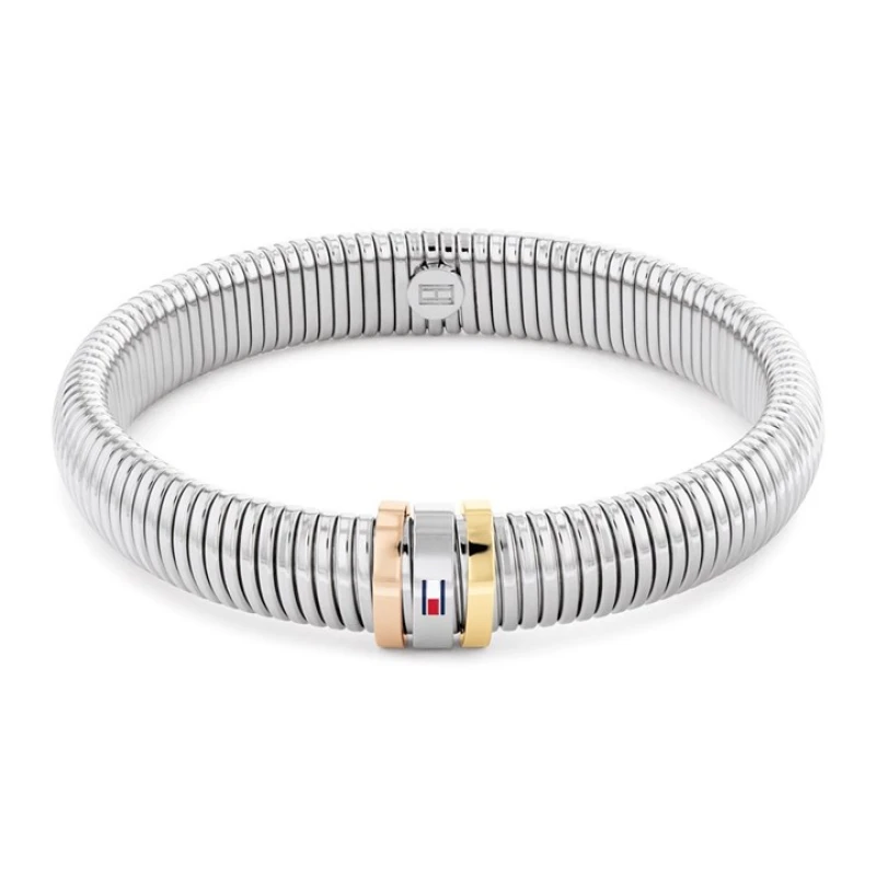 Image of Tommy Hilfiger 2780994 Stainless Steel 10mm Stretch Bracelet - J7360