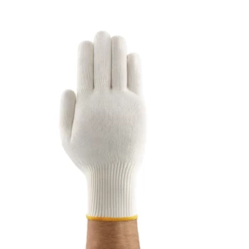 Image of 76-301 Tiger Paw Palm-side Coated Blue/Natural Gloves - Size 10