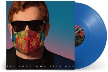 Image of Elton John The Lockdown Sessions - Blue Vinyl - Sealed 2021 UK 2-LP vinyl set EMIVX2051
