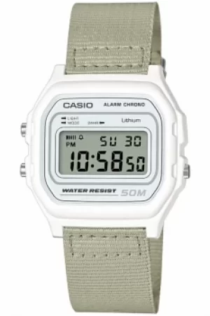 Image of Unisex Casio Classic Collection Cloth Alarm Chronograph Watch W-59B-7AVEF