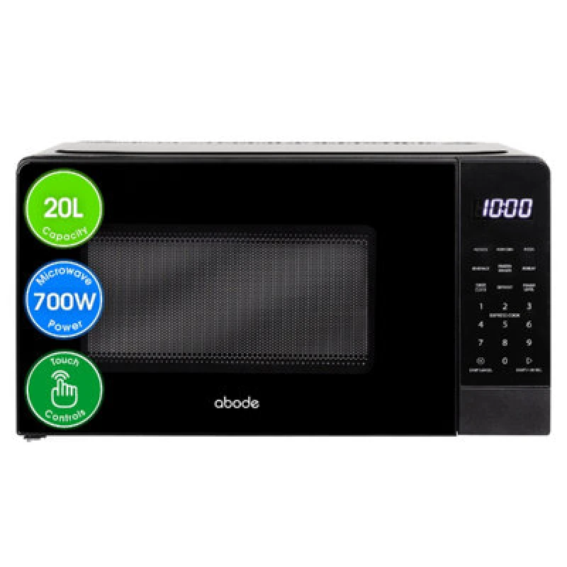 Image of ABODE AMT2012B Solo Microwave - Black 5056233836225