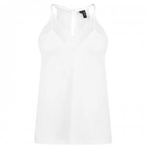 Image of Vero Moda Milla Lace Top - SNOW WHITE
