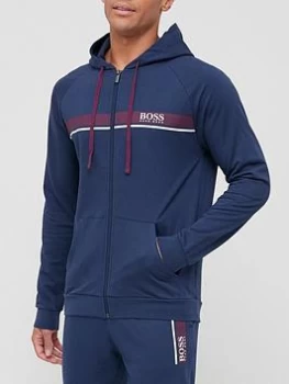 Image of Hugo Boss Authentic Lounge Zip Through Hoodie Navy Size XL Men