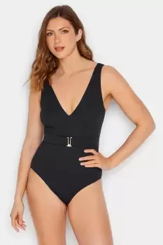 Image of Textured Belt Swimsuit