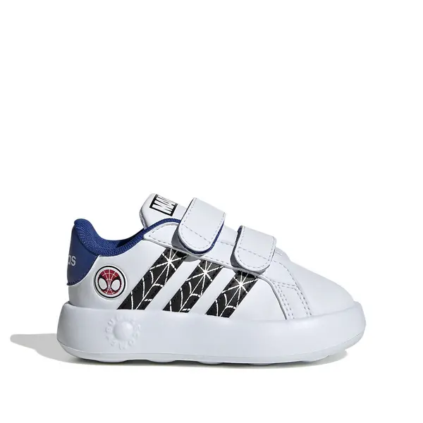 Image of Kids Grand Court 2.0 Spider-Man Trainers with Touch 'n' Close Fastening