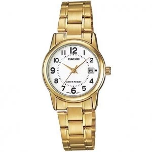 Image of Casio Ladies Stainless Steel Watch - LTP-V002G-7