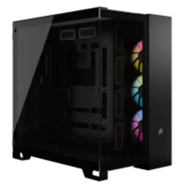 Image of Corsair iCUE LINK 6500X RGB Mid-Tower Dual Chamber PC Case - Black CC-9011269-WW