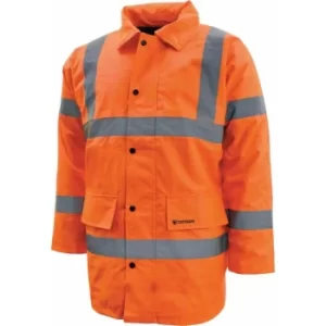 Image of Tuffsafe Hi-vis 2XL Orange Waterproof Coat CL3