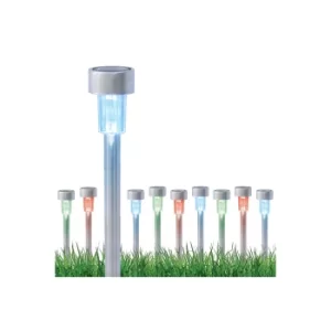 Image of Set of 16 Colour Changing Bollard Solar Lights