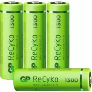 Image of GP Batteries ReCyko+ HR06 AA battery (rechargeable) NiMH 1300 mAh 1.2 V 4 pc(s)