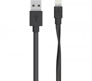 Image of Belkin Flat USB to 8-Pin Lightning Adapter Cable 1.2m