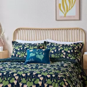 Image of Scion Flower of Love Single Duvet Cover Set, Midnight