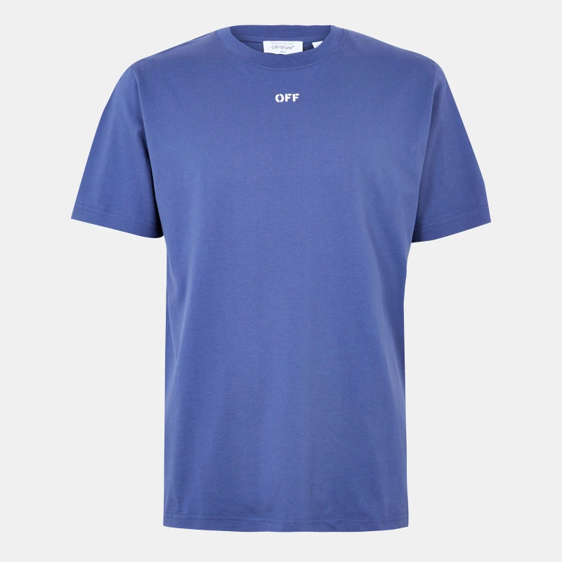 Image of Off White Mens Stamp T-Shirt Blue/White male XS