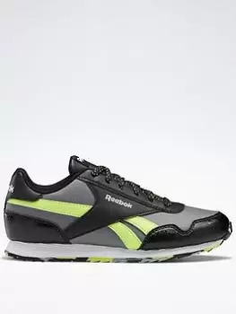 Image of Reebok Royal Classic Jogger 3 Shoes, Black/Grey, Size 5 Older, Women