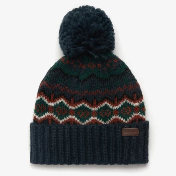 Image of Barbour Boys' Case Fair Isle Beanie - Navy - S-M (6-10 Years)