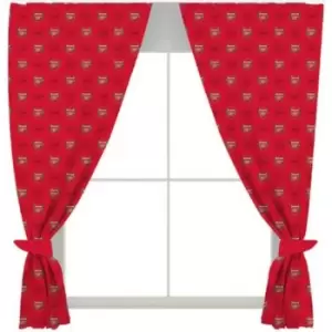 Image of Arsenal FC Curtains (One Size) (Red) - Red