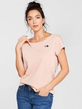 Image of The North Face Redbox Short Sleeve Crew Tee Misty Rose Misty Rose Size L Women