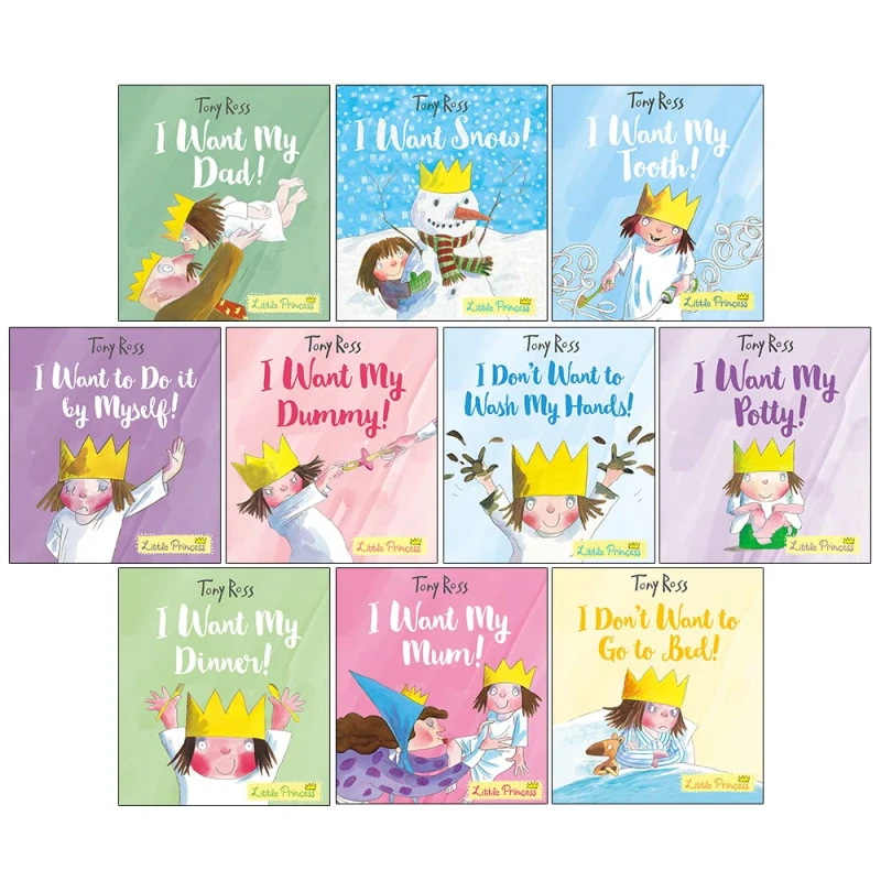 Image of The Little Princess Series 10 Book Collection Set By Tony Ross Paperback I Want My Potty! Tony Ross Books