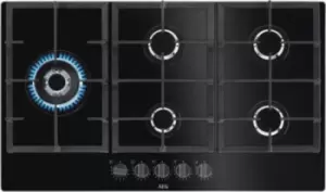 Image of AEG HKB95820NB 5 Burner Gas Hob