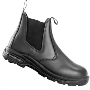 Image of WORK-GUARD by Result Unisex Adult Kane Leather Safety Boots (3 UK) (Black) - Black