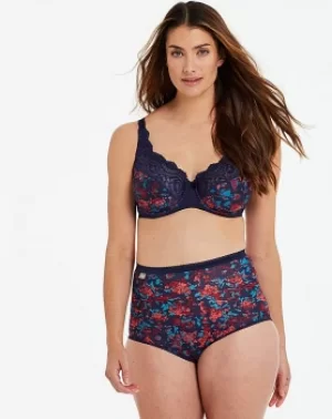 Image of Playtex Micro Flower Lace Print Bra
