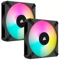 Image of Corsair AF140 RGB ELITE 140mm High-Performance PWM Twin Fan - Black