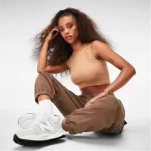 Image of Missguided Rib Double Layered Vest Top - Beige