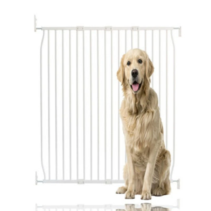 Image of Bettacare Extra Tall Eco Screw Fit Pet Gate, White, 110Cm - 120Cm, Extra Tall Gate 100Cm In Height, Screw Fitted Dog Gate